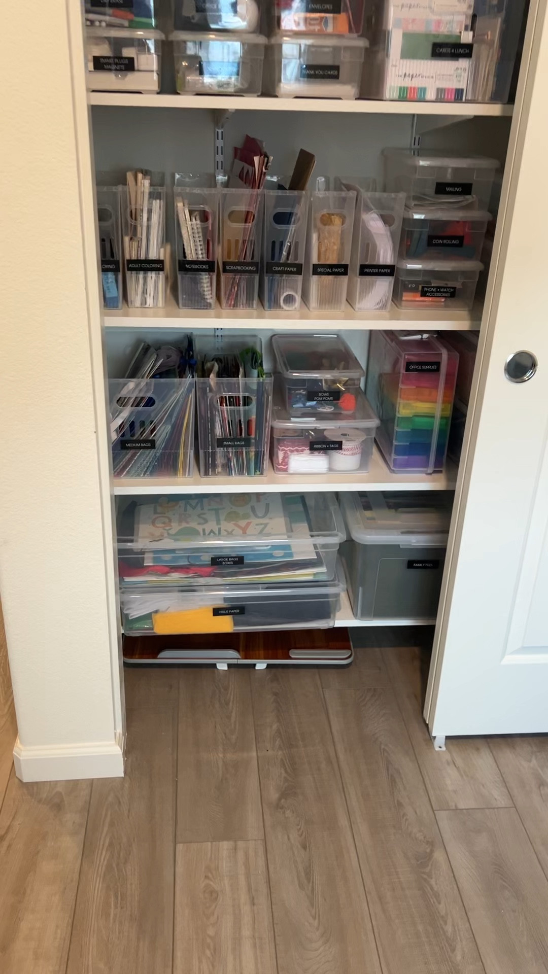 We transformed this spare bedroom closet to an office closet with endless storage space!

#LTKhome #LTKfamily