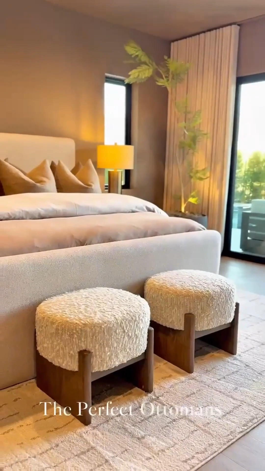 Before & after… the ottoman stole the show 🤎
These oversized ottomans are truly one of a kind, from the rich texture to those stunning wood legs. I loved them so much at the foot of the bed, I’m thinking about adding them to my living room too. ❤️

Ottomans 
Boucle Ottomans. Moody Bedroom 
Bedroom Decor. Bedroom Inspo. #LTKFindsUnder100

#LTKHome