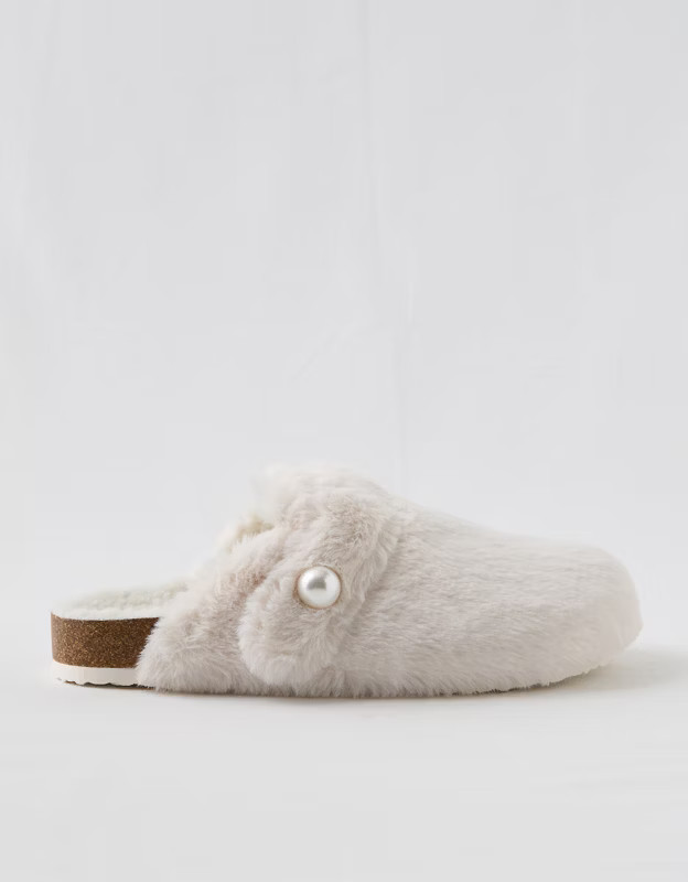 Aerie Fur Cork Bottom Slides | Aerie