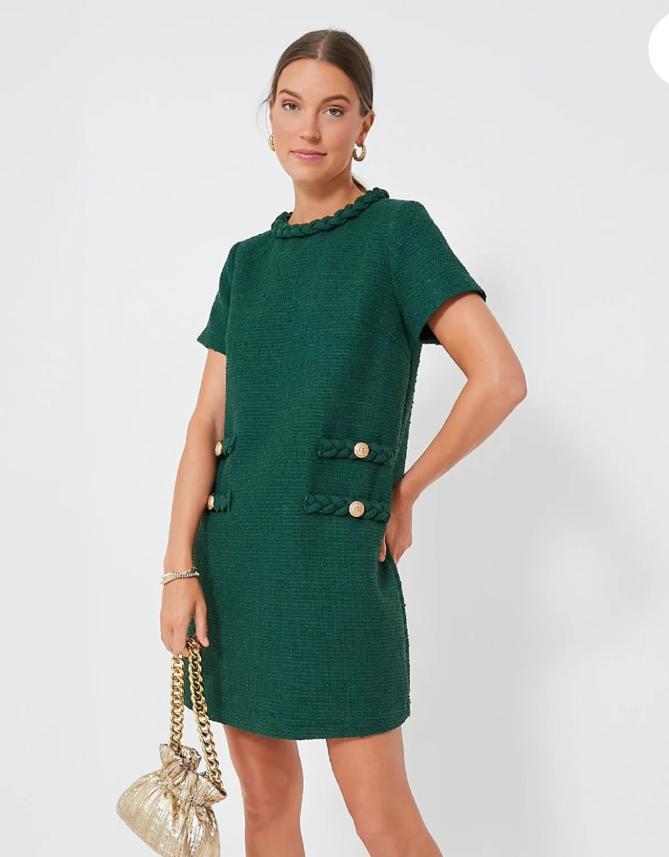 Obsessed with tweed right now! #tweeddress 

#LTKparties #LTKHoliday #LTKworkwear