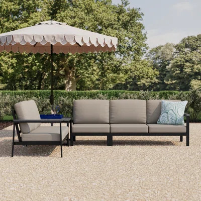 Townsend Outdoor 5 Person Sectional Seating Group With Sunbrella Cushions | Wayfair North America