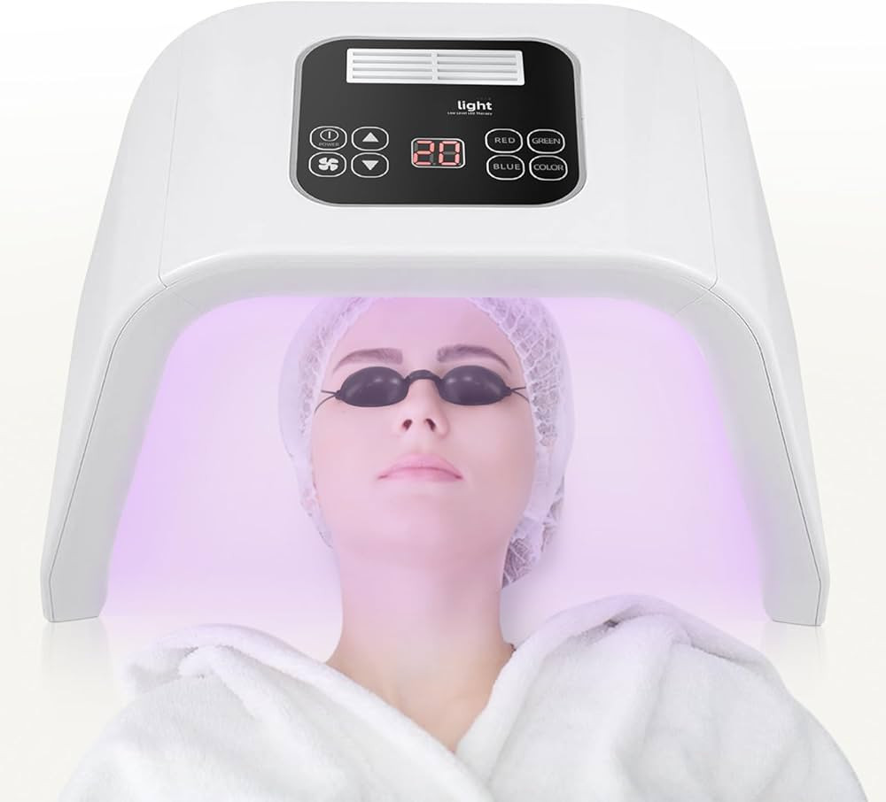 Led-Face-Tool，LED Light Therapy Facial Mask，7 in 1 Beauty Equipment for Skin Care at Home | Amazon (US)