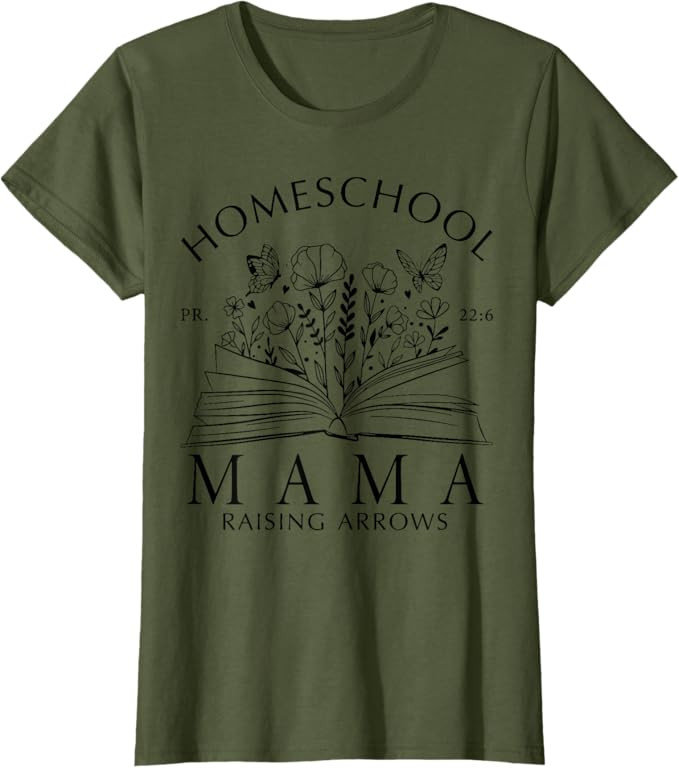 Homeschool Mama Raising Arrows Christian Mother's Day T-Shirt | Amazon (US)