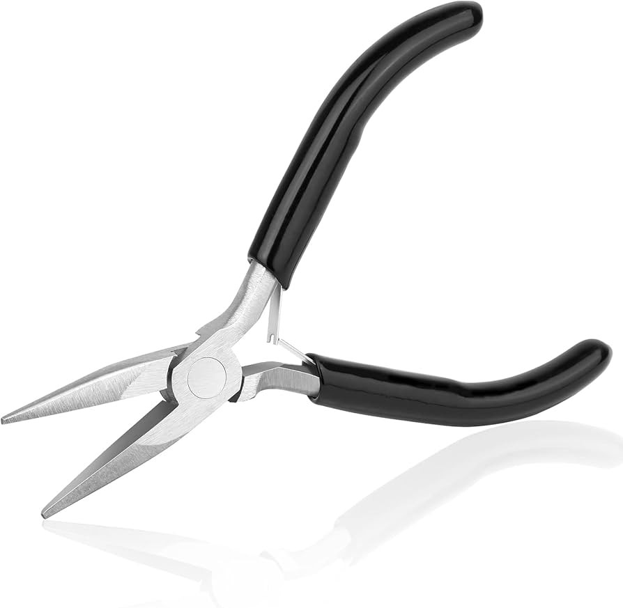 Billbotk Chain Nose Pliers For Jewelry Making, Flat Nose Jewelry Pliers, Craft Pliers For Jewelry... | Amazon (US)