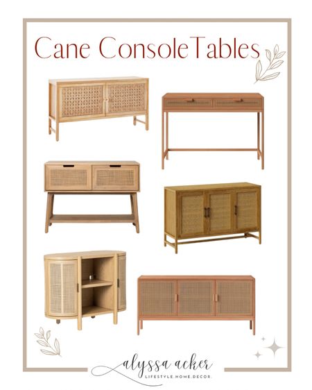 Trendy Cane Console Tables are the perfect way to add a wood neutral to your home! These natural wood tones pair perfectly with every room!

#LTKhome #LTKU #LTKstyletip