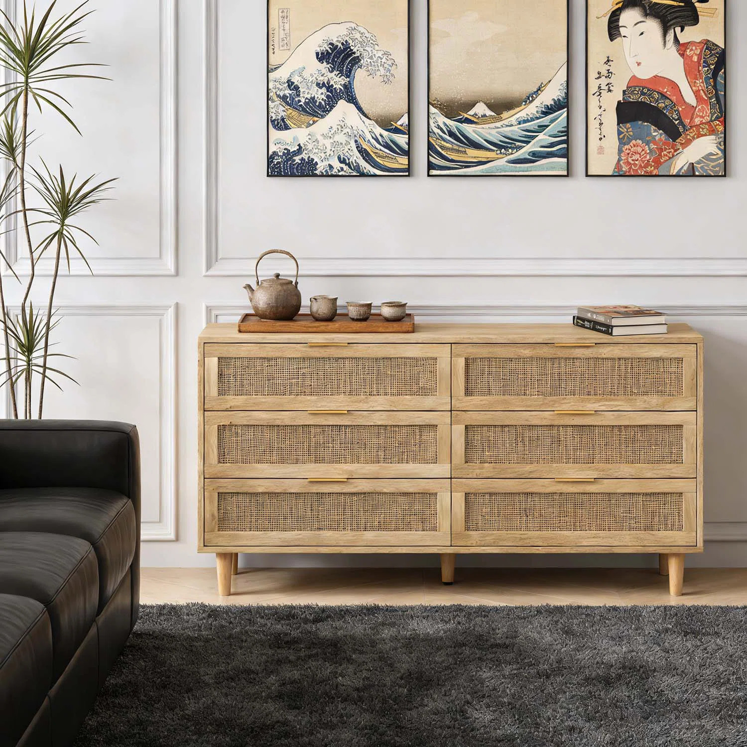 6-Drawer Storage Cabinet,Eco-Friendly and Durable for Bedroom and Living Room | Wayfair North America