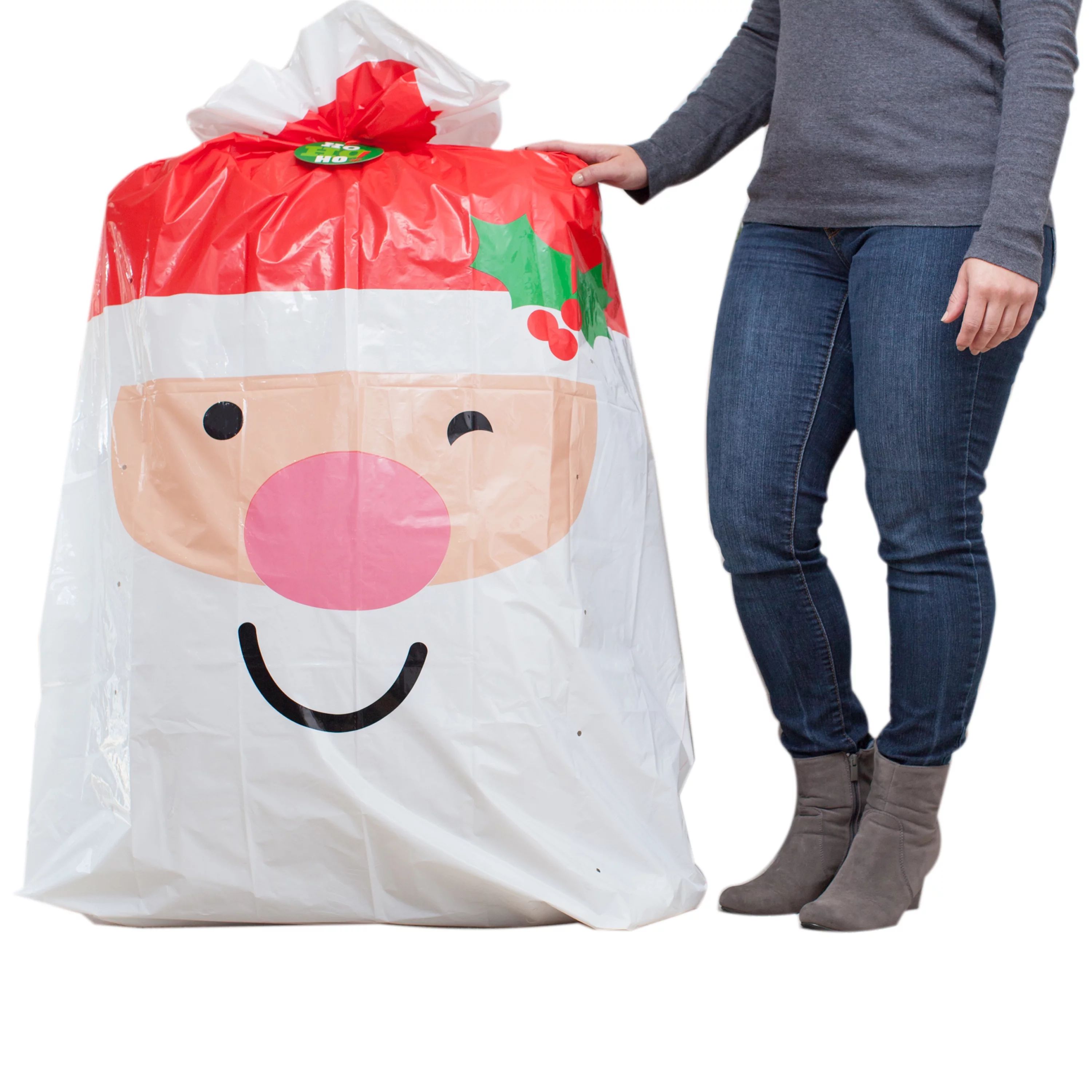 Hallmark Jumbo Christmas Gift Bag (Santa) | Walmart (US)