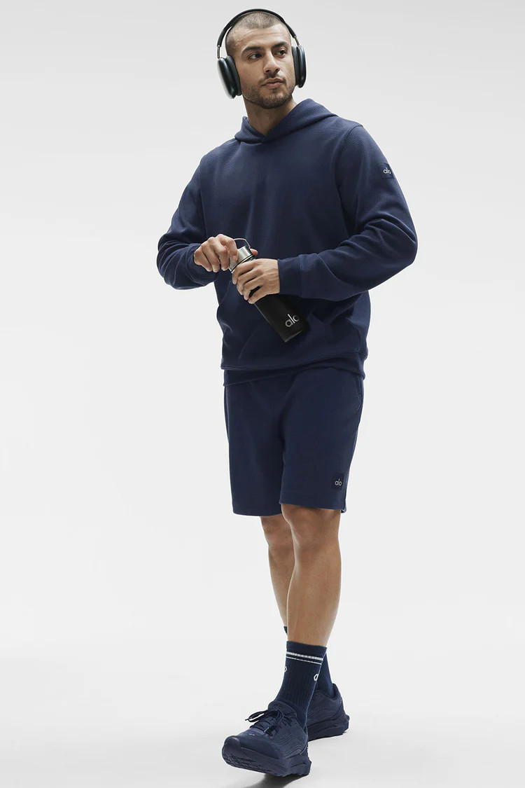 Waffle Lounge Hoodie - Navy | Alo Yoga (US)