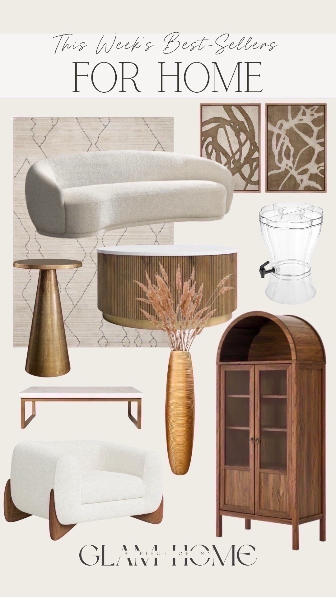 these weeks best sellers for hime! 


tray, 3 gallon drink dispenser, wall art, chair, couch, arched cabinet, coffee table, accent table, rug, Wayfair home, Amazon home, affordable home 




#liketkit #LTKU #LTKSeasonal #LTKHome
@shop.ltk
https://liketk.it/68H0b