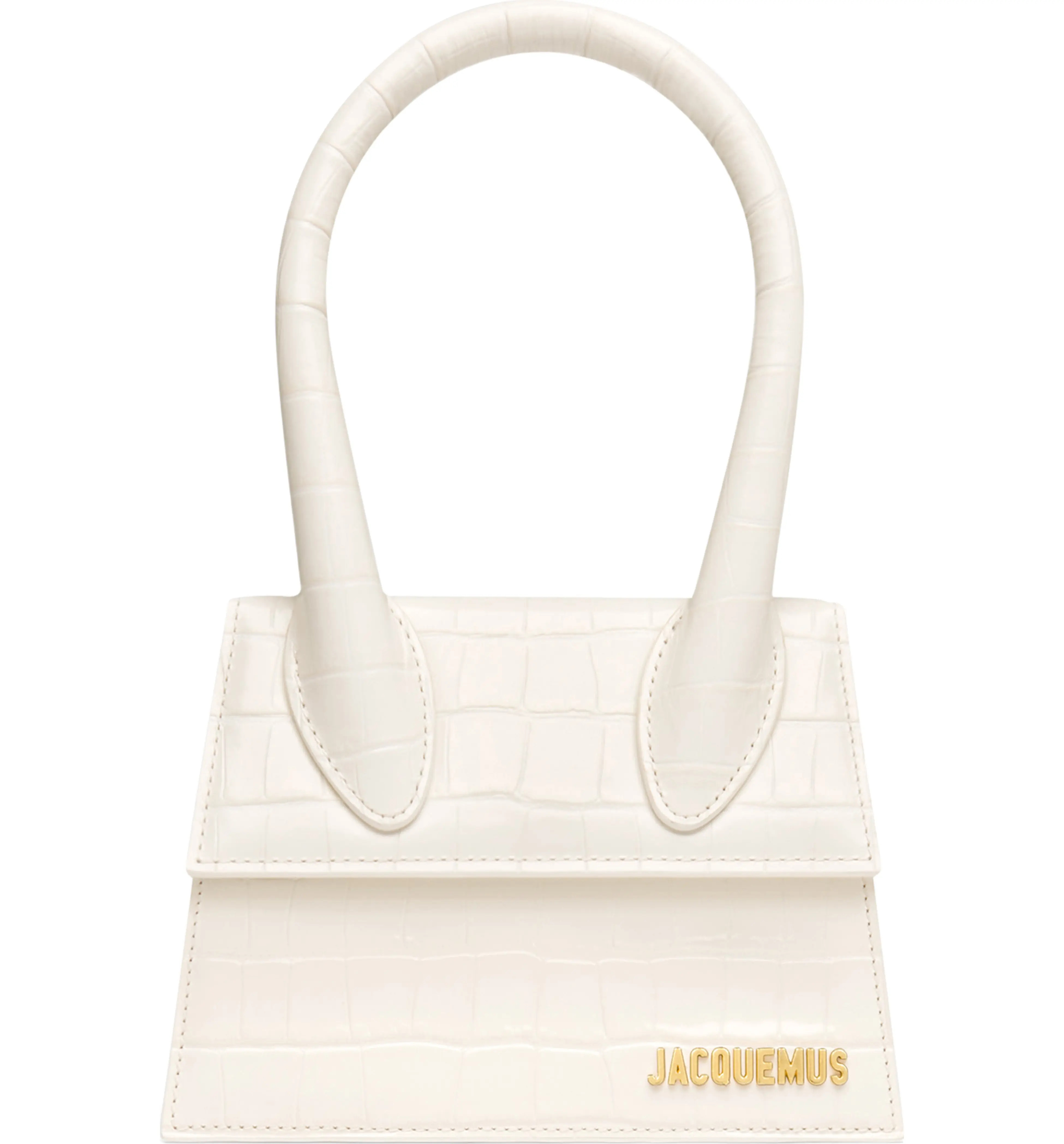 Jacquemus Le Chiquito Moyen Croc Embossed Leather Bag | Nordstrom | Nordstrom
