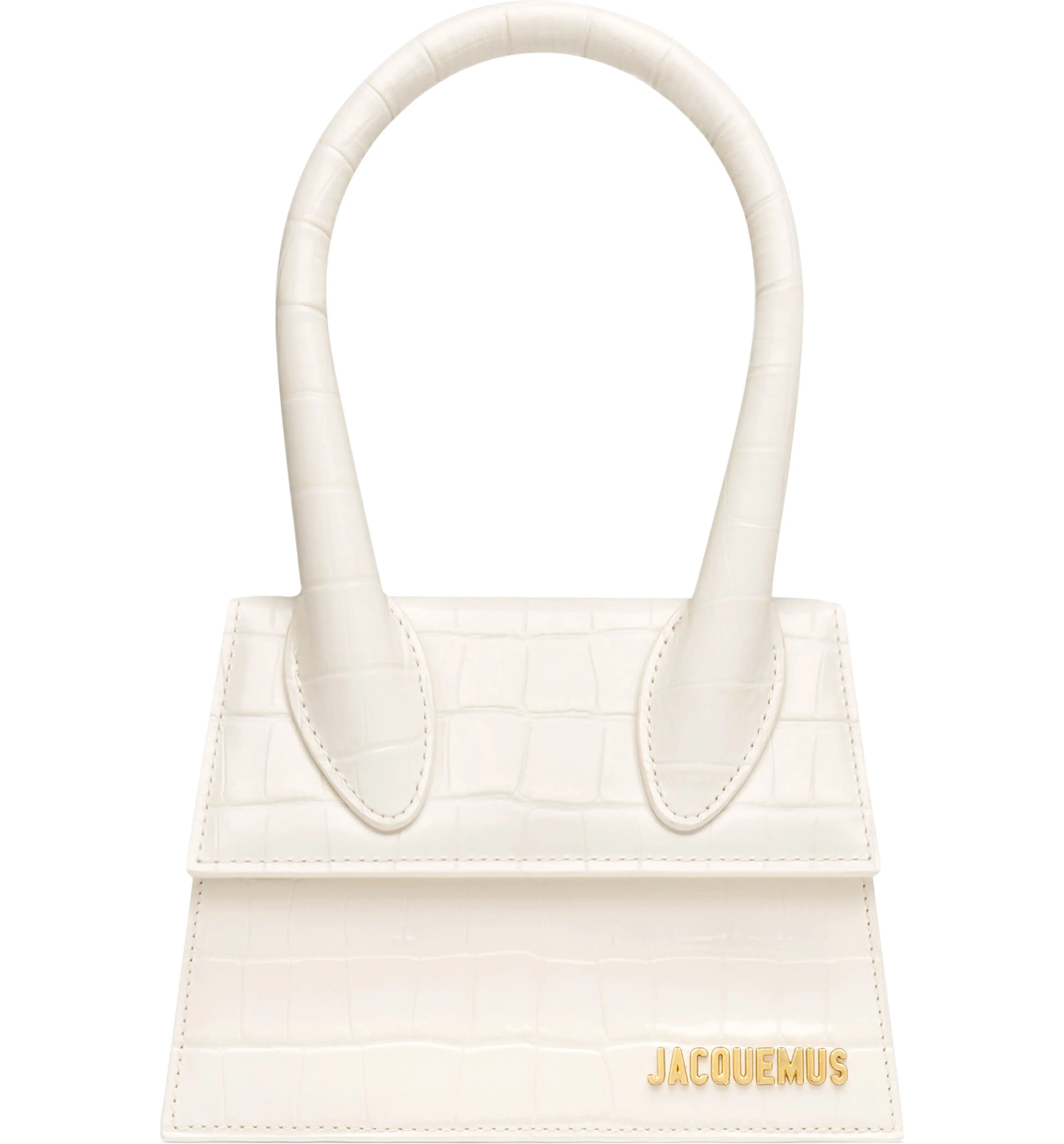 Jacquemus Le Chiquito Moyen Croc Embossed Leather Bag | Nordstrom | Nordstrom