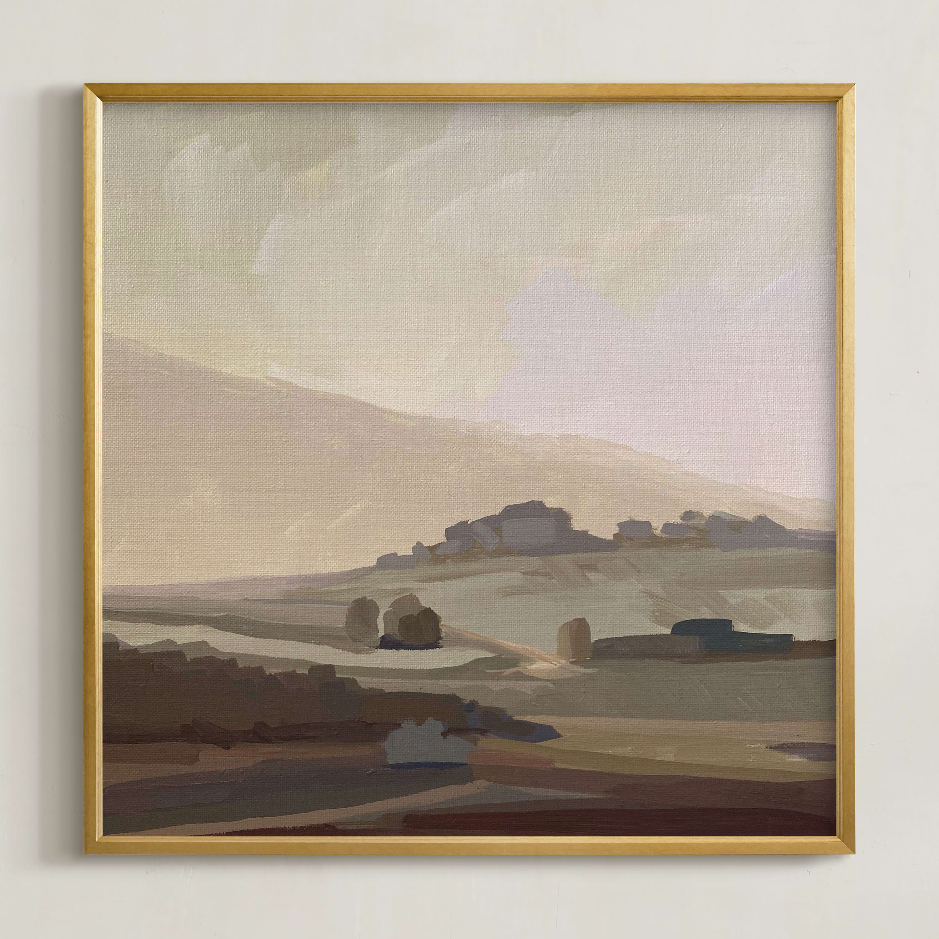 "Misty Daybreak" - Painting Limited Edition Art Print by Amanda Phelps. | Minted