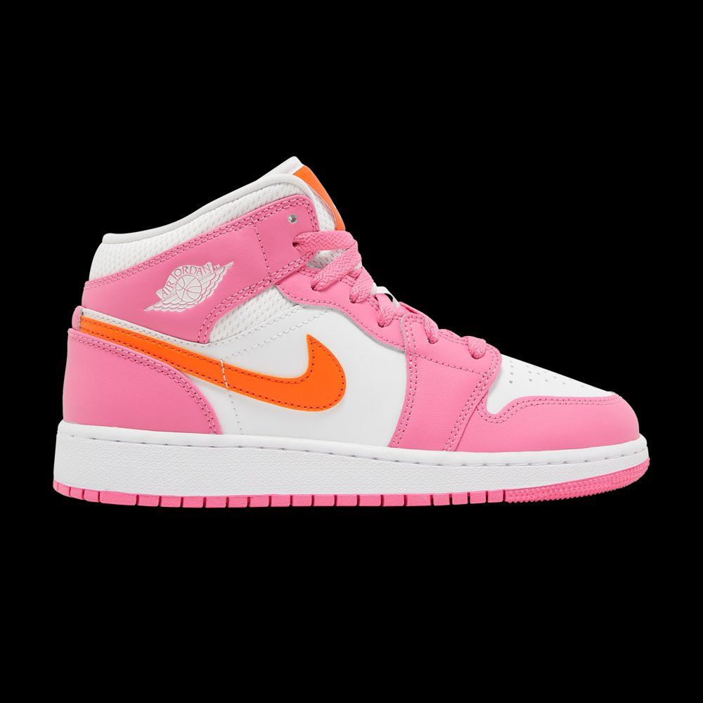 Air Jordan 1 Mid GS 'Pinksicle Orange' Sneakers | GOAT