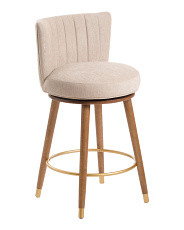 Tori Swivel Wood Frame Counter Stool | Furniture & Lighting | Marshalls | Marshalls