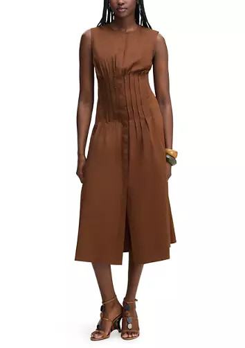 Women's Pleat Waist Sleeveless Dress | Belk
