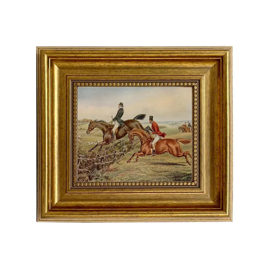 Leading the Way Framed Canvas Print, Vintage Fox Hunt Print - Etsy Canada | Etsy (US)