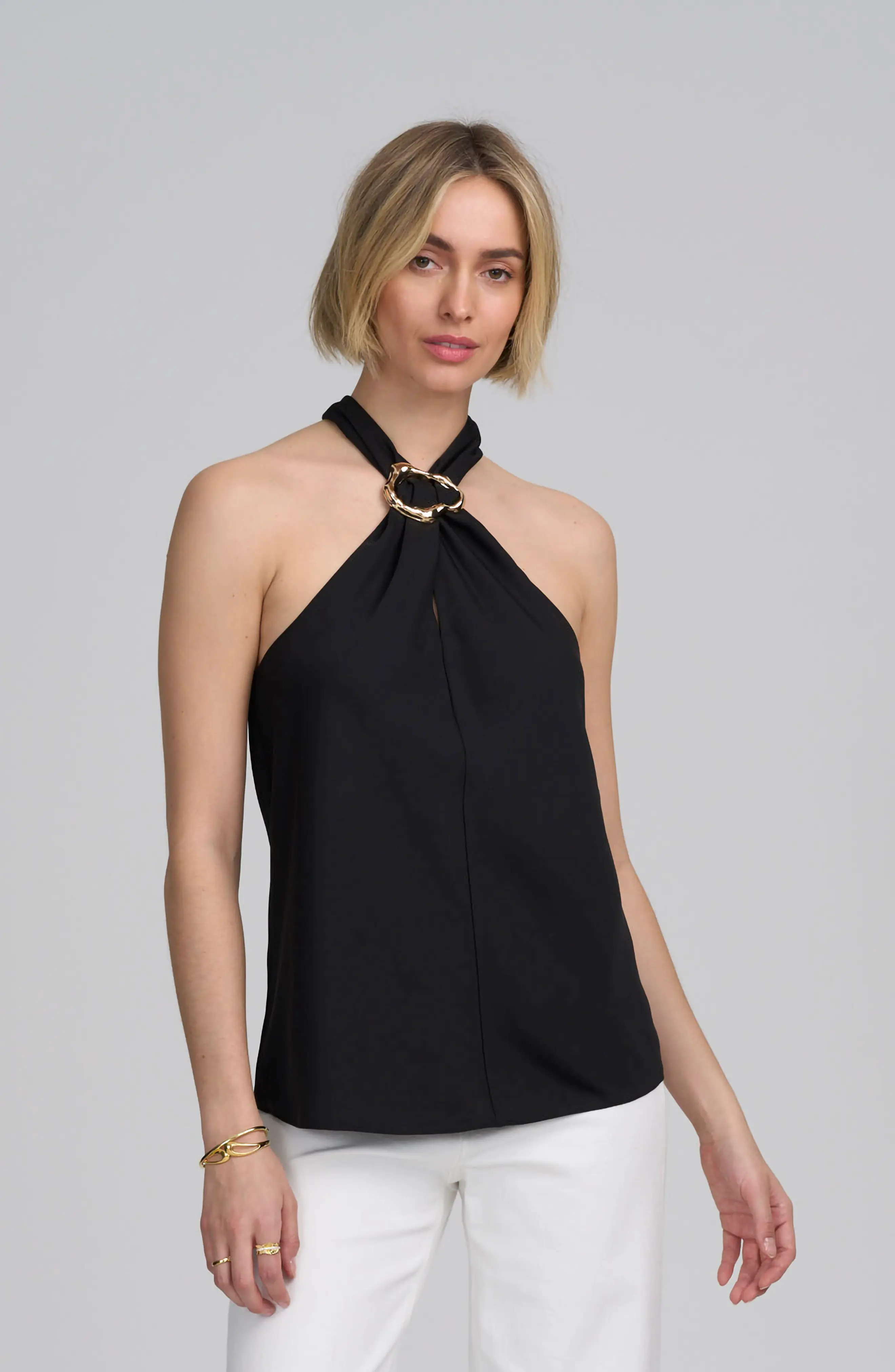 Woven Halter Hardware Top (Women) | Nordstrom | Nordstrom