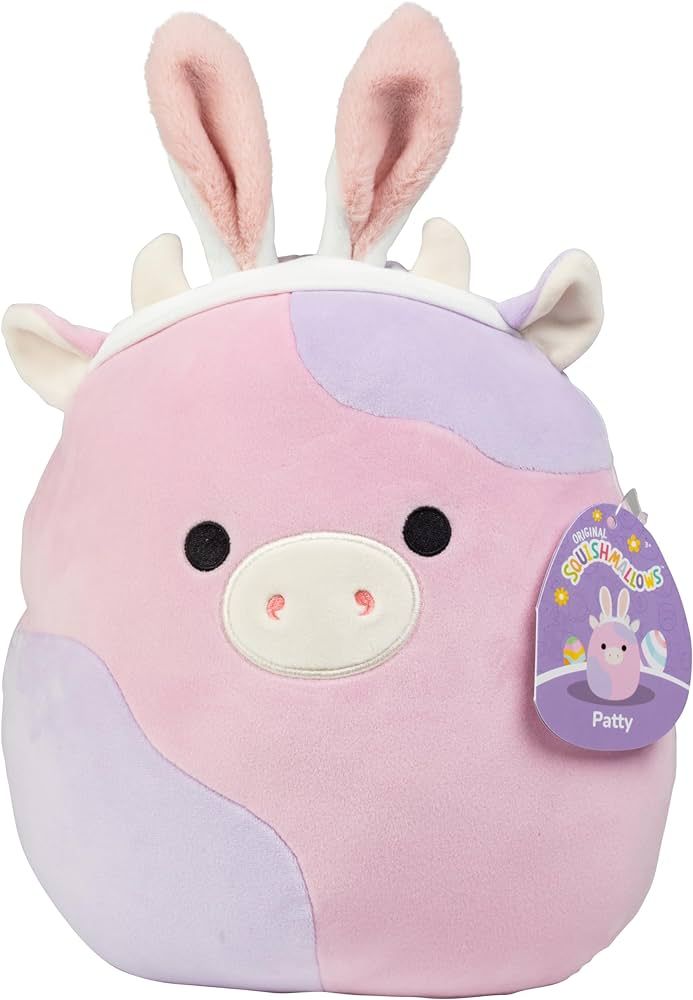 Squishmallows 10-Inch Patty The Cow with Bunny Ears - Official Jazwares 2024 Easter Plush- Collec... | Amazon (US)