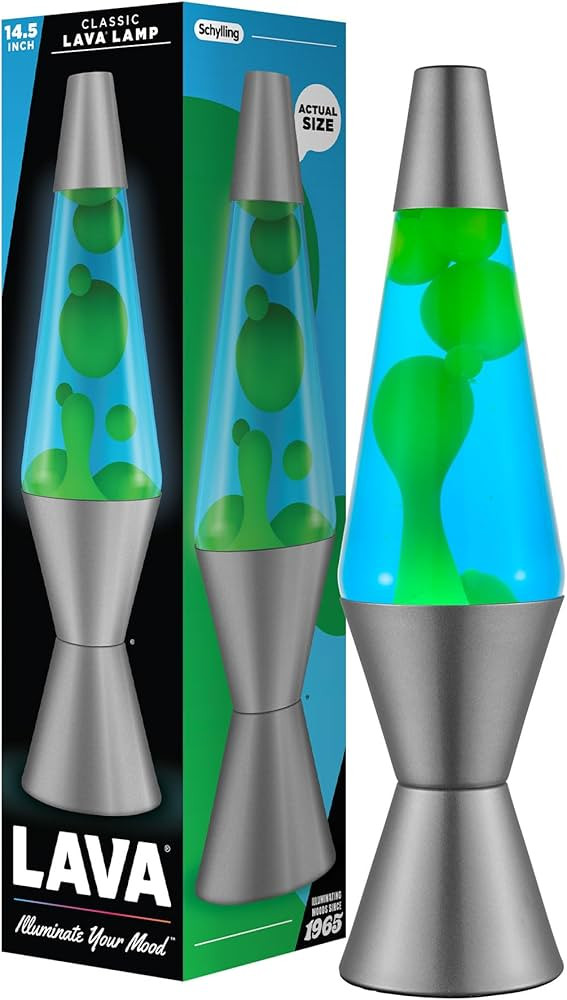 Lava® Lamp - 14.5" Deep Ocean - The Original Motion Light - Yellow/Green Wax and Blue Liquid - I... | Amazon (US)