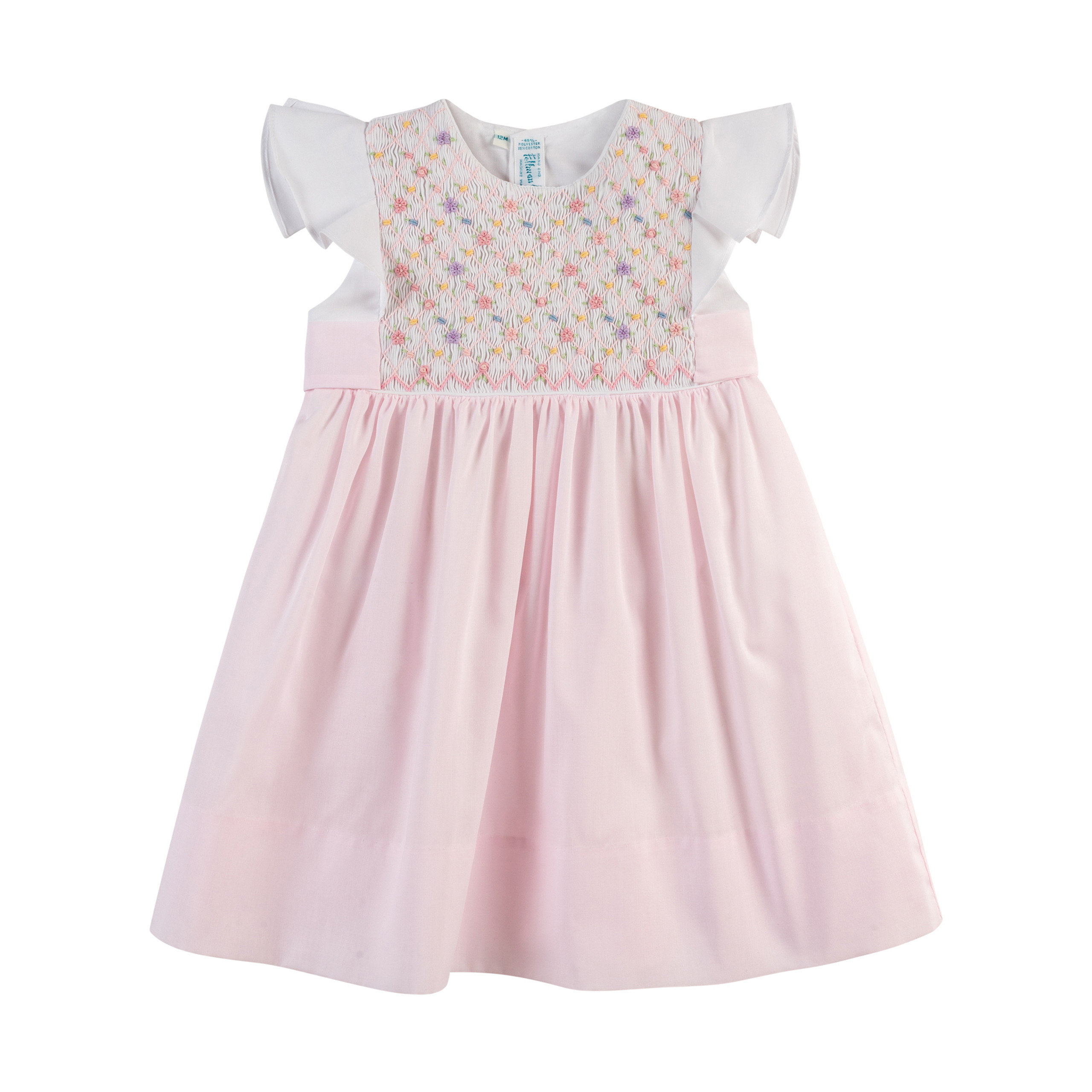 Girls Floral Hand Smocked Dress | Feltman Brothers