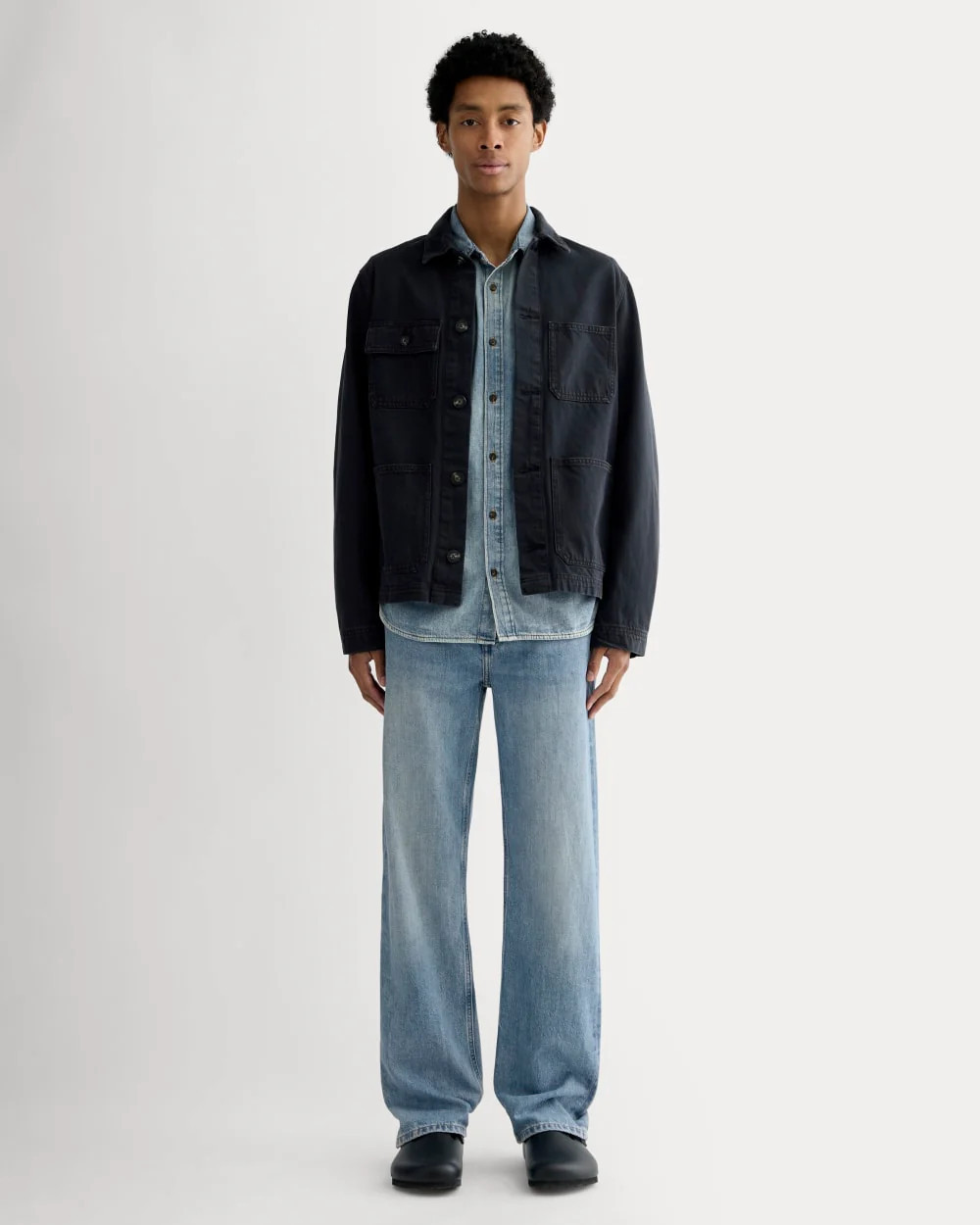 Everlane '90s Loose Straight Jean In Light Indigo, Size 38x32, Cotton | Everlane