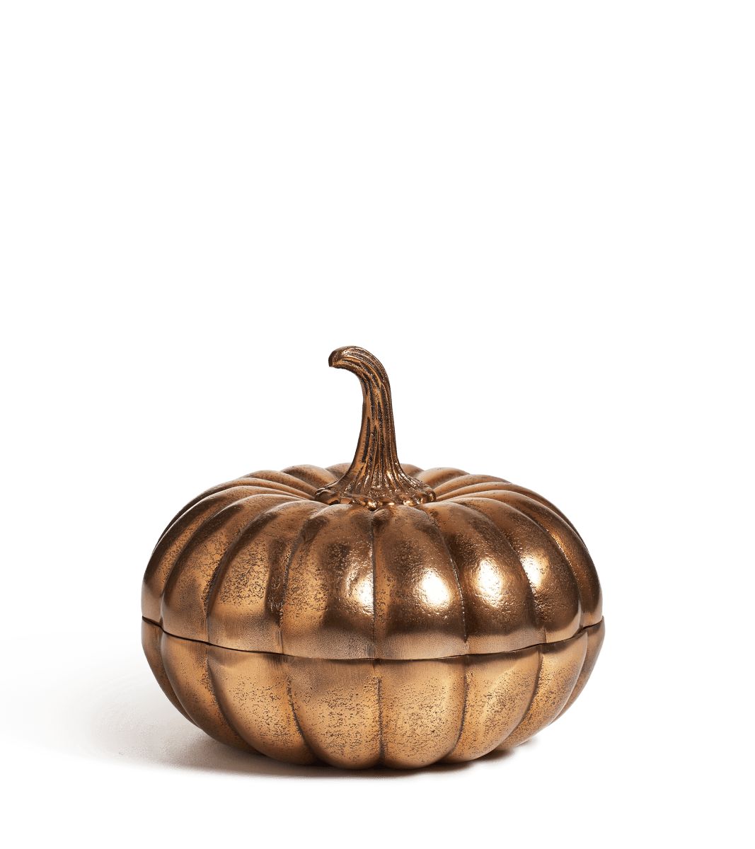 Anderson Pumpkin Lidded Pot - Gold | OKA US