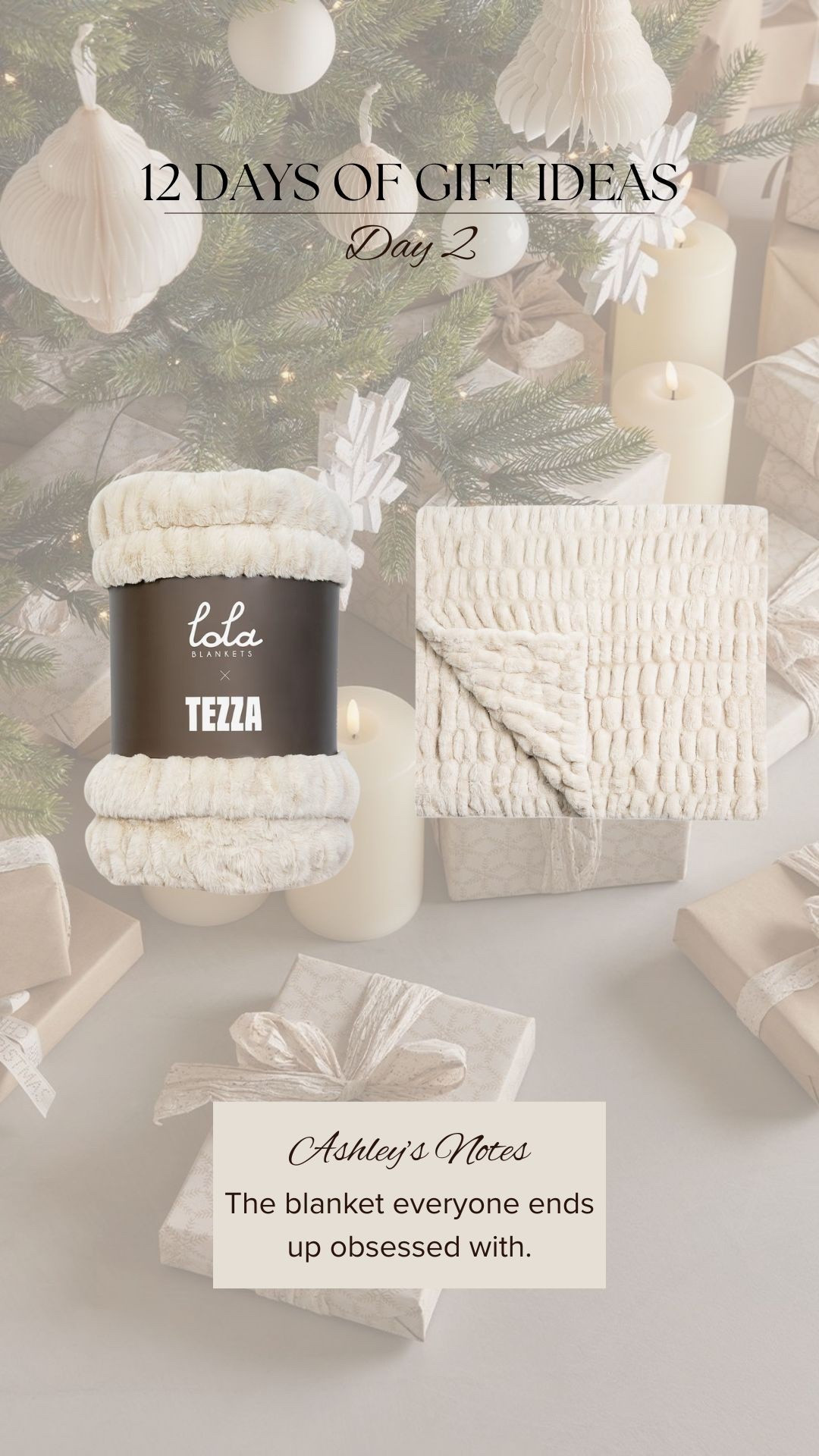 The Lola “Tezza” blanket — the softest, coziest gift everyone ends up obsessed with. Ultra-luxe and worth the hype. 🤍✨

#LTKHoliday #LTKGiftGuide #LTKHome