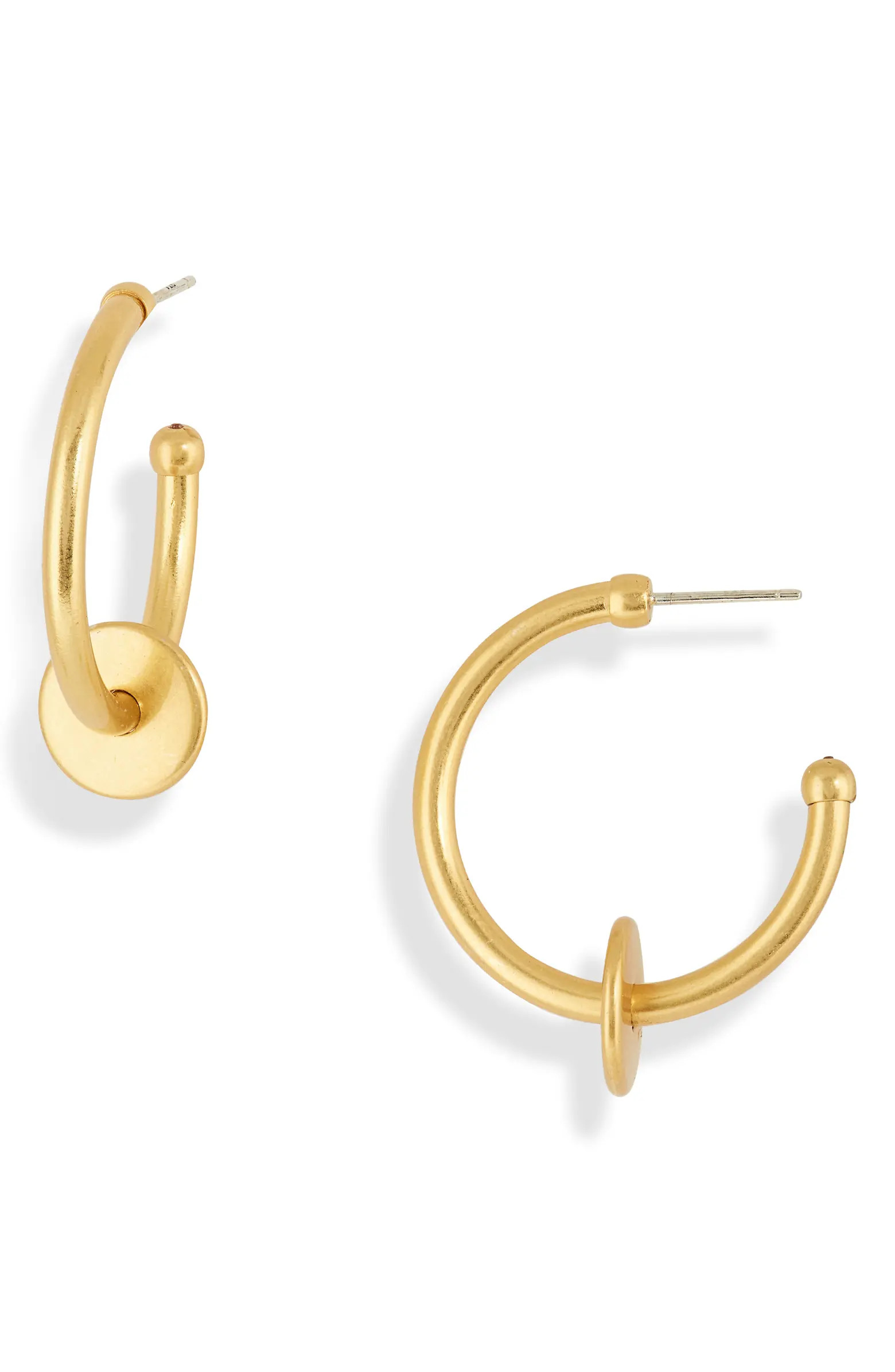 Madewell Washer Medium Hoop Earrings | Nordstrom | Nordstrom