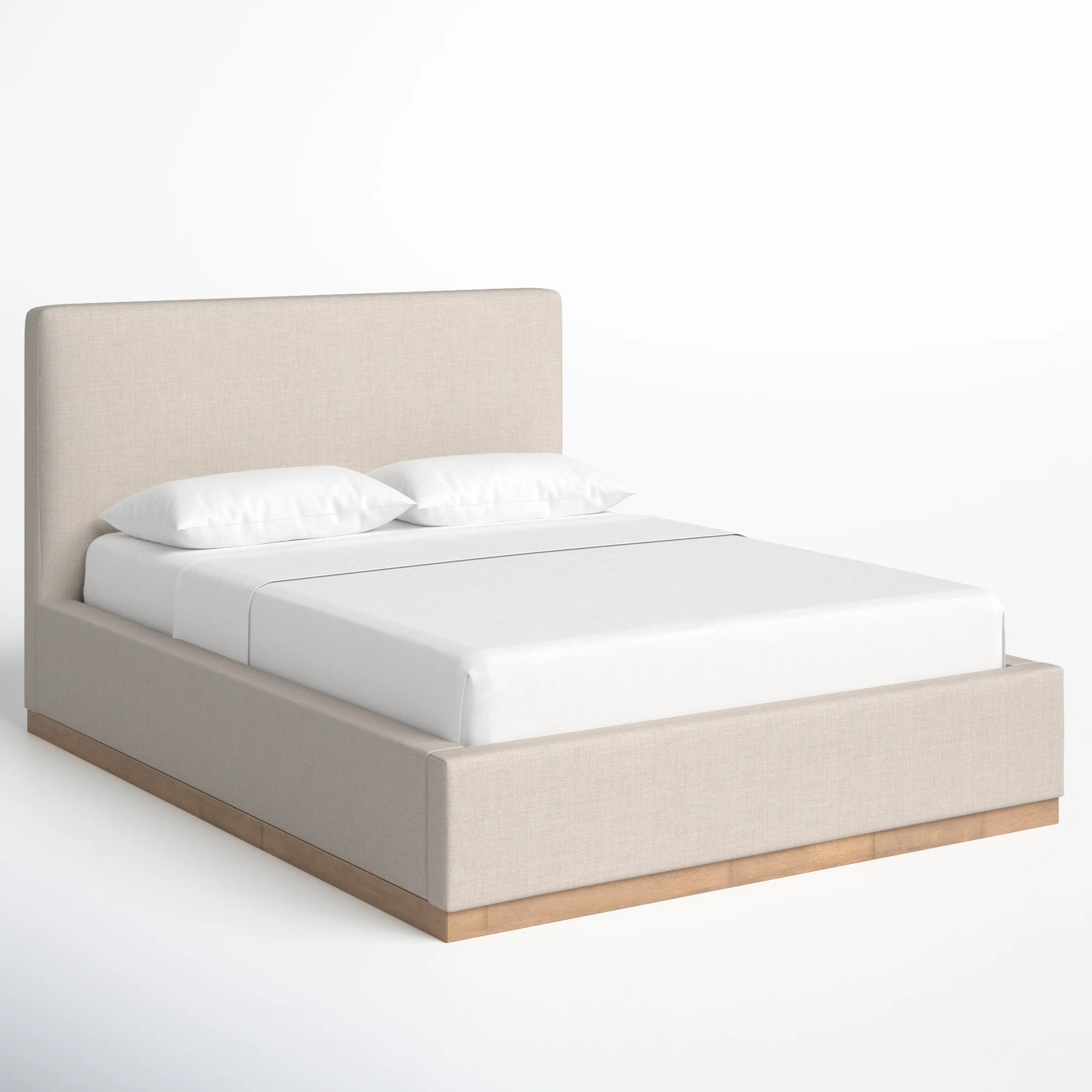 Delpha Grounded Upholstered Wood Base Bed | Wayfair North America