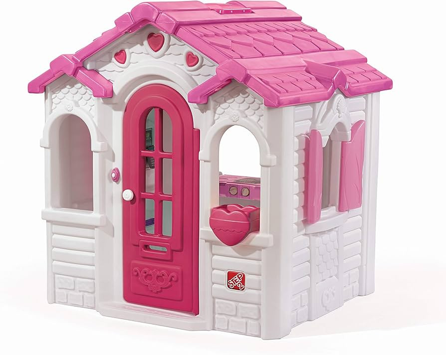 Step2 Sweetheart Kids Playhouse, Indoor/Outdoor Playset, Interactive Play with Sounds, Made of Du... | Amazon (US)
