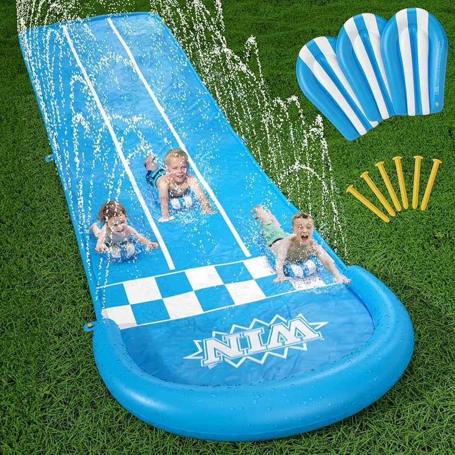 Jasonwell Slip and Slide Lawn Toy - Lawn Water Slides Summer Slip Waterslide for Kids Adults 20ft... | Amazon (US)