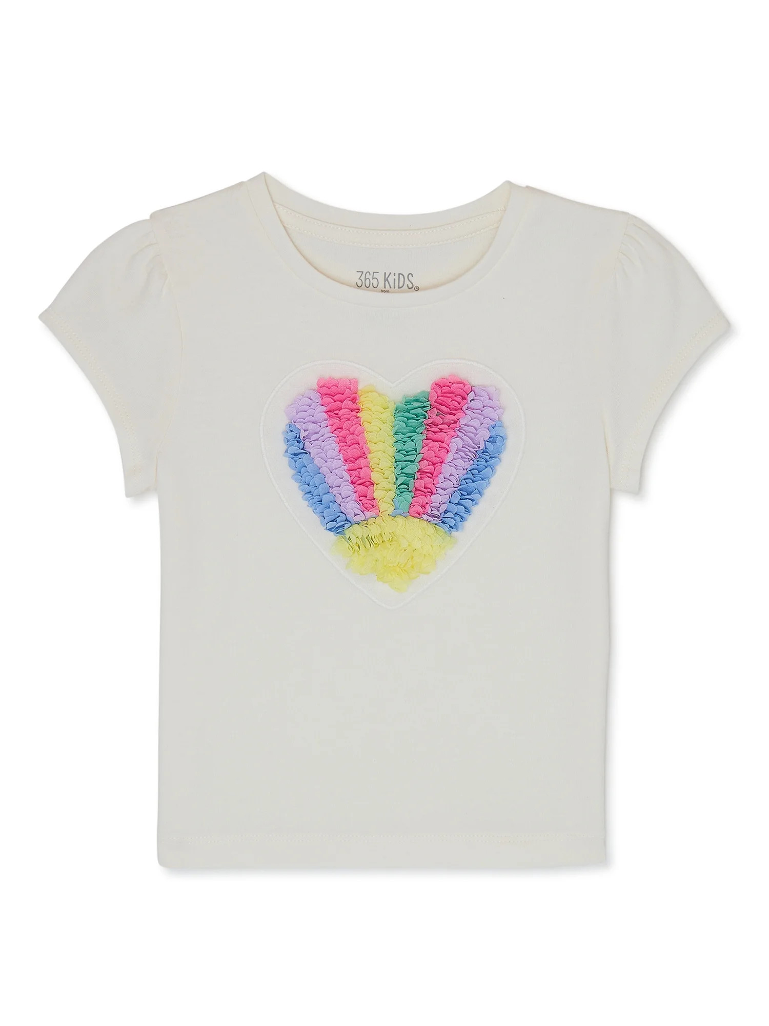 365 Kids From Garanimals Girls Puff Sleeve Tee, Sizes 4-10 - Walmart.com | Walmart (US)