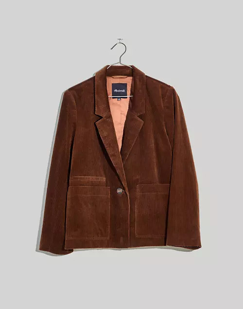Corduroy Crop Dorset Blazer | Madewell