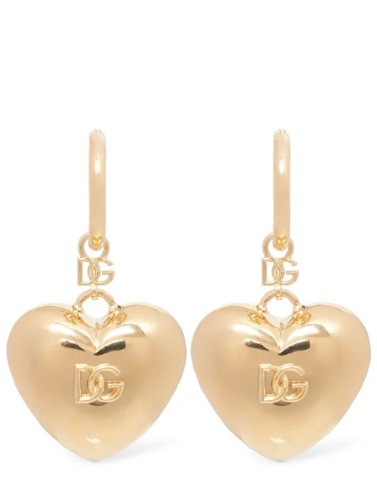 Logo heart earrings | Luisaviaroma