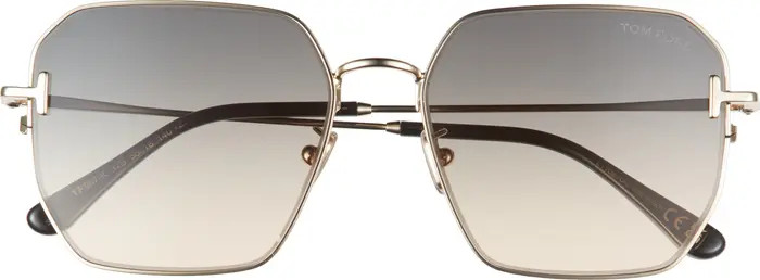 TOM FORD 56mm Geometric Sunglasses | Nordstromrack | Nordstrom Rack