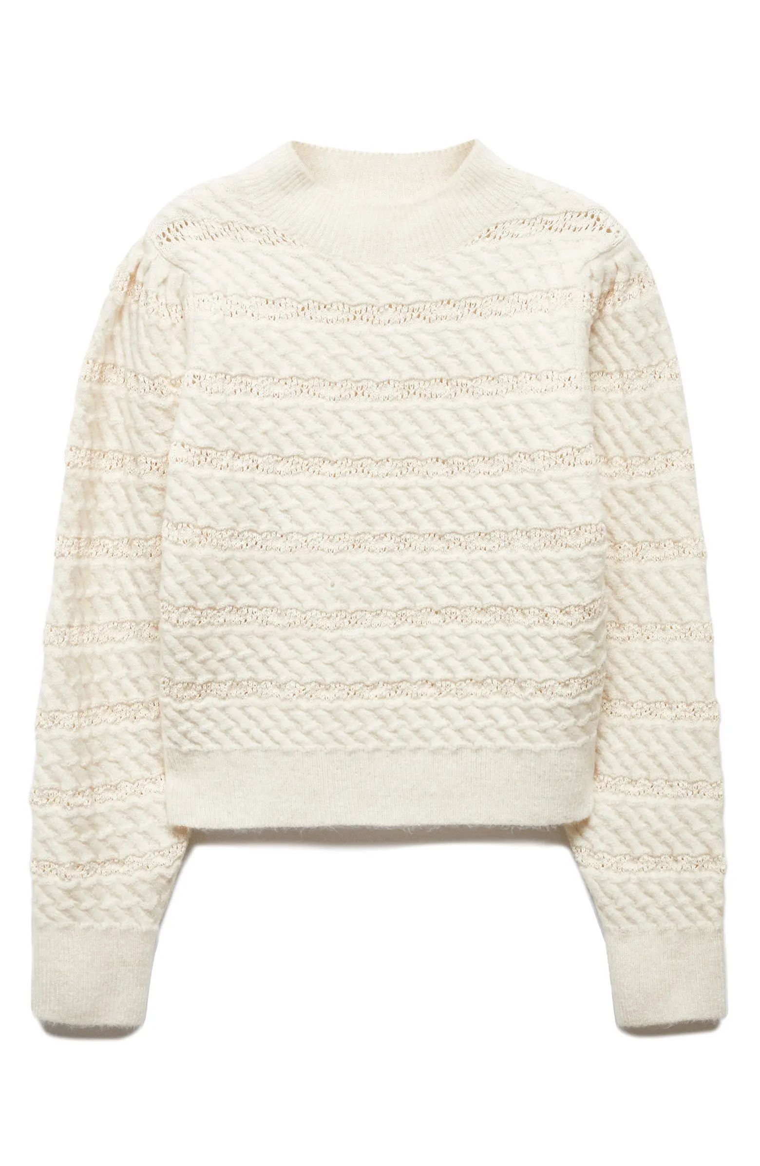 Mixed Stitch Mock Neck Sweater | Nordstrom