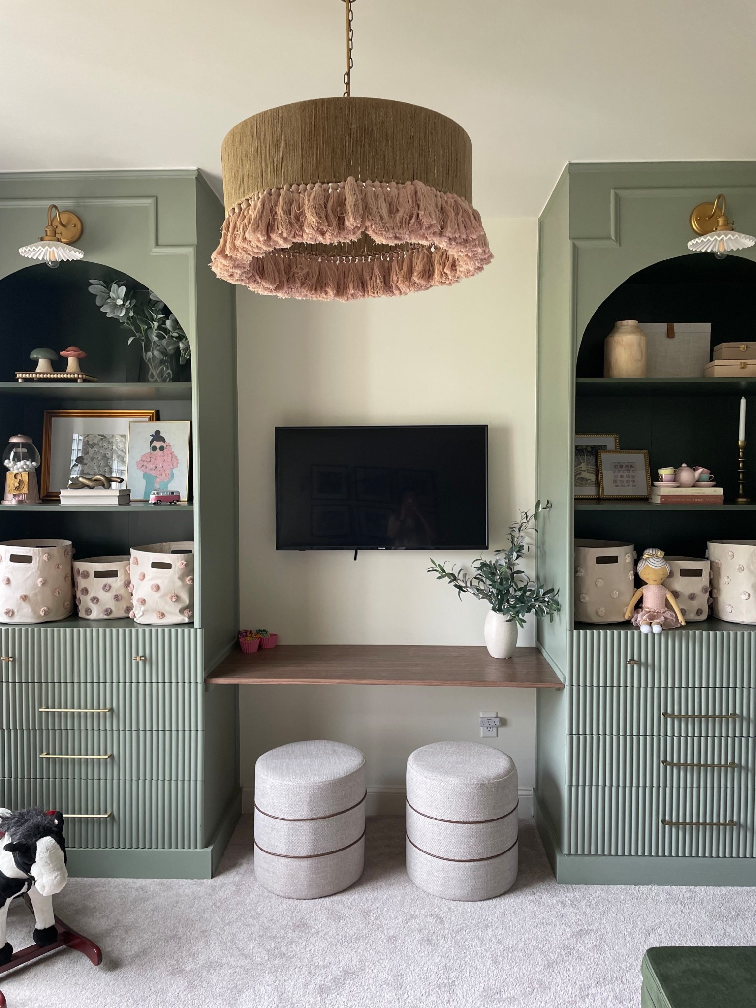 These are all the products I used to turn basic IKEA Pax units into custom, arched built-in bookcases for my daughter’s playroom. From MDF for the arches to fluted trim, primer, paint, and styling pieces, everything here helps create a high-end look on a budget. This hack is perfect for playrooms, home offices, or any space that needs beautiful storage that can grow with your home. Save this for your next IKEA hack project! 🤍🪜

#LTKHome