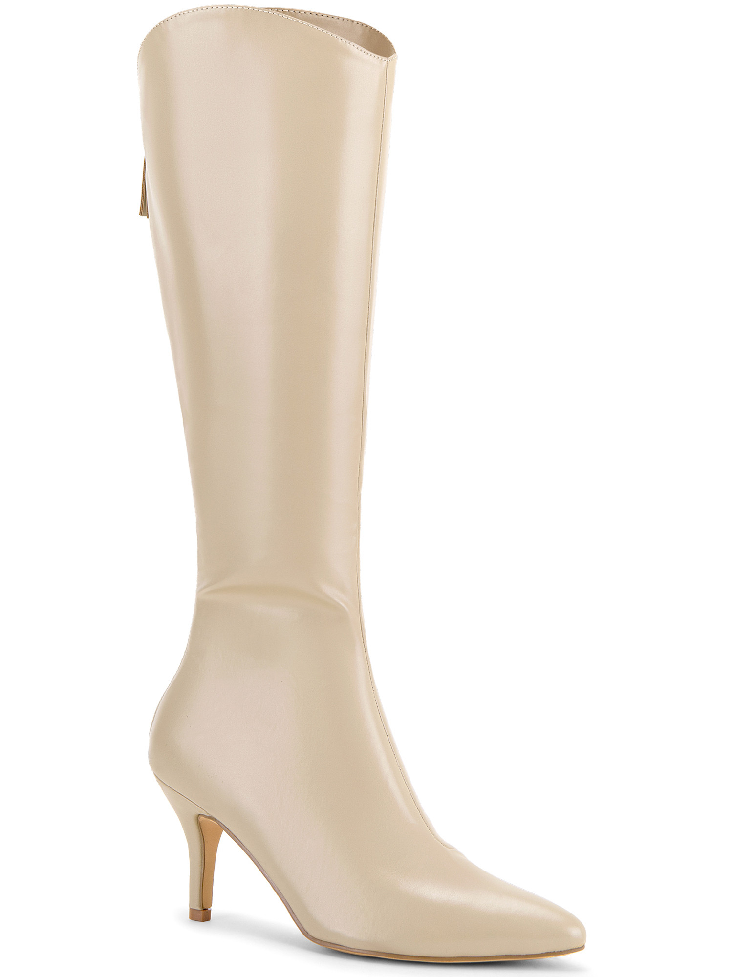 Allegra K Women's Pointed Toe Stiletto Heel Knee High Boots | Walmart (US)