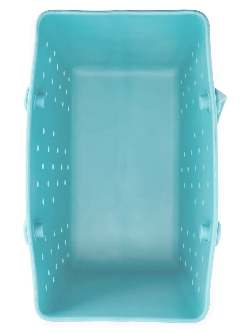 Time and Tru Women's Waterproof EVA Beach Tote Bag, Dark Teal | Walmart (US)