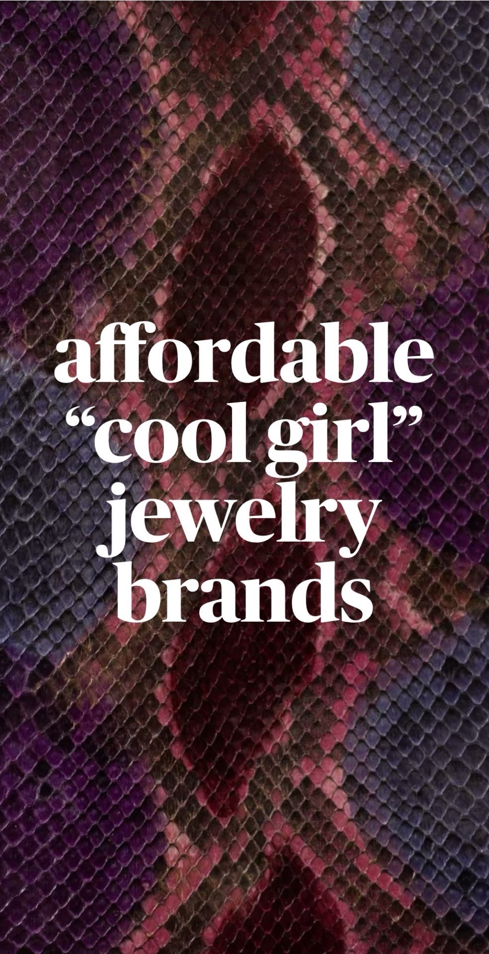 Check out these affordable cool girl jewelry finds! 



#LTKfindsunder100 #LTKVideo #LTKfindsunder50