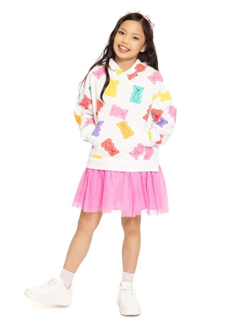 Valentine's Day Girls Graphic Hoodie Tutu Dress from Way To Celebrate, Sizes 4-16 | Walmart (US)