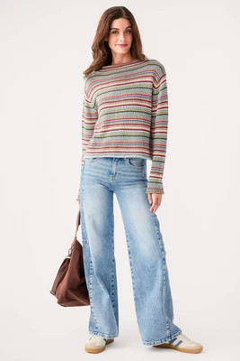 By Together Rollneck Striped Sweater | Social Threads