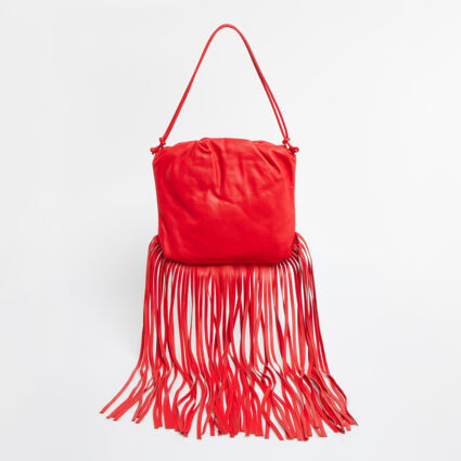 Red Fringed Crossbody Bag | TK Maxx