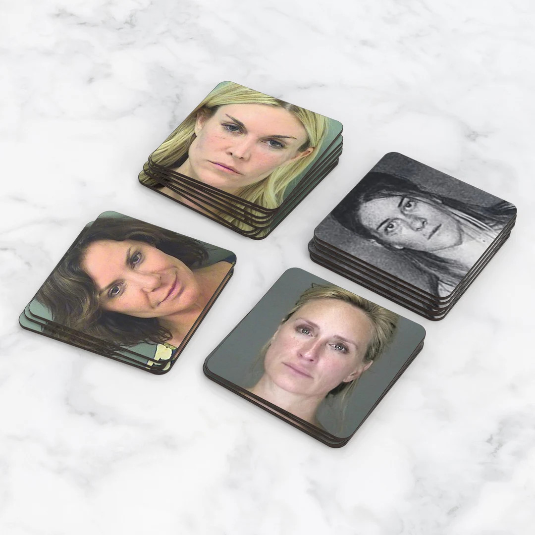RHONY Housewives Mugshot Coaster Set of 4 Sonja, Luann, Leah, Tinsley Real Housewives of New York... | Etsy (US)
