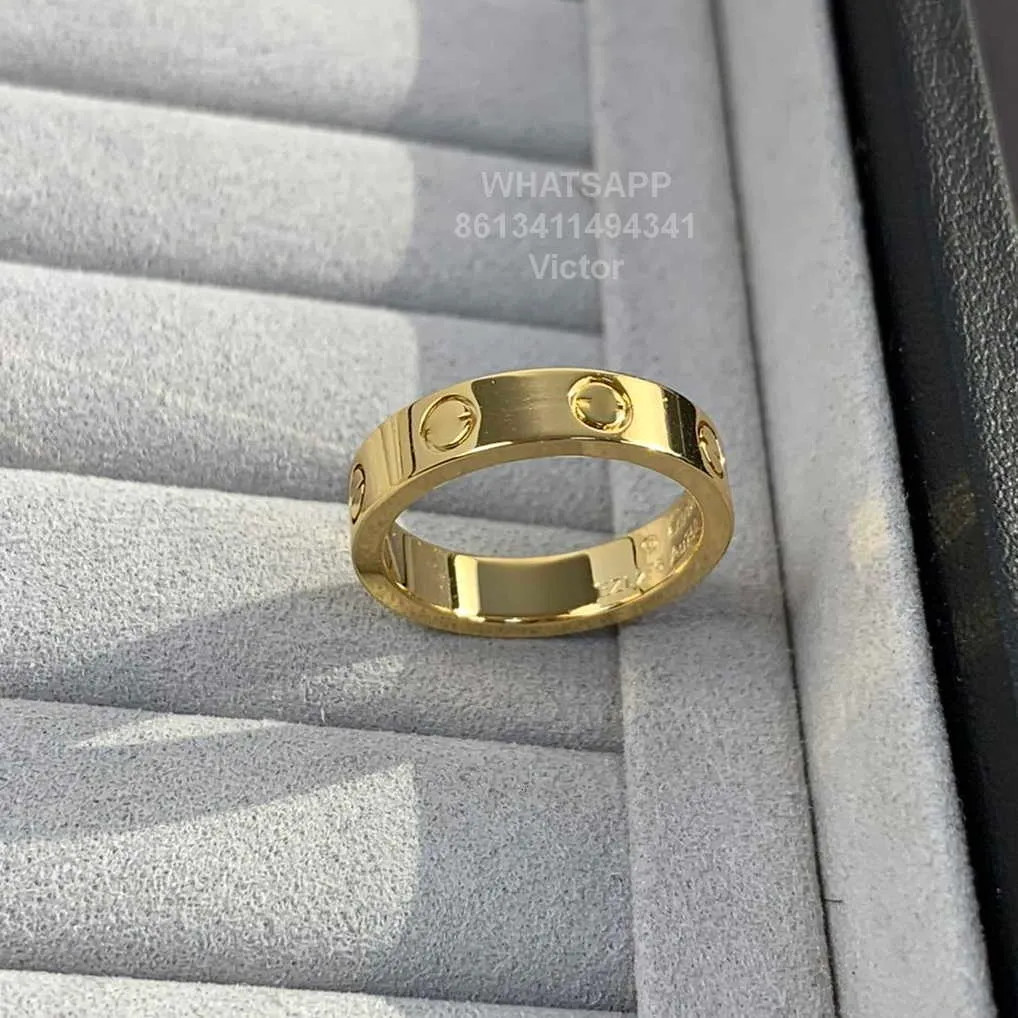 Save Big on Bulk 18k Gold Band Rings Band Rings 18K 3.6mm Love Ring V Gold Material Will Never Fa... | DHGate