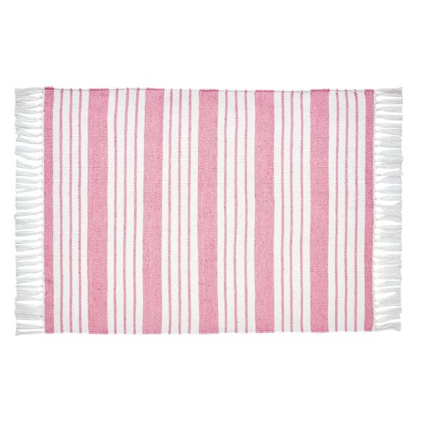 My Texas House Pink Stripe Layering Rug, 24" x 36" - Walmart.com | Walmart (US)