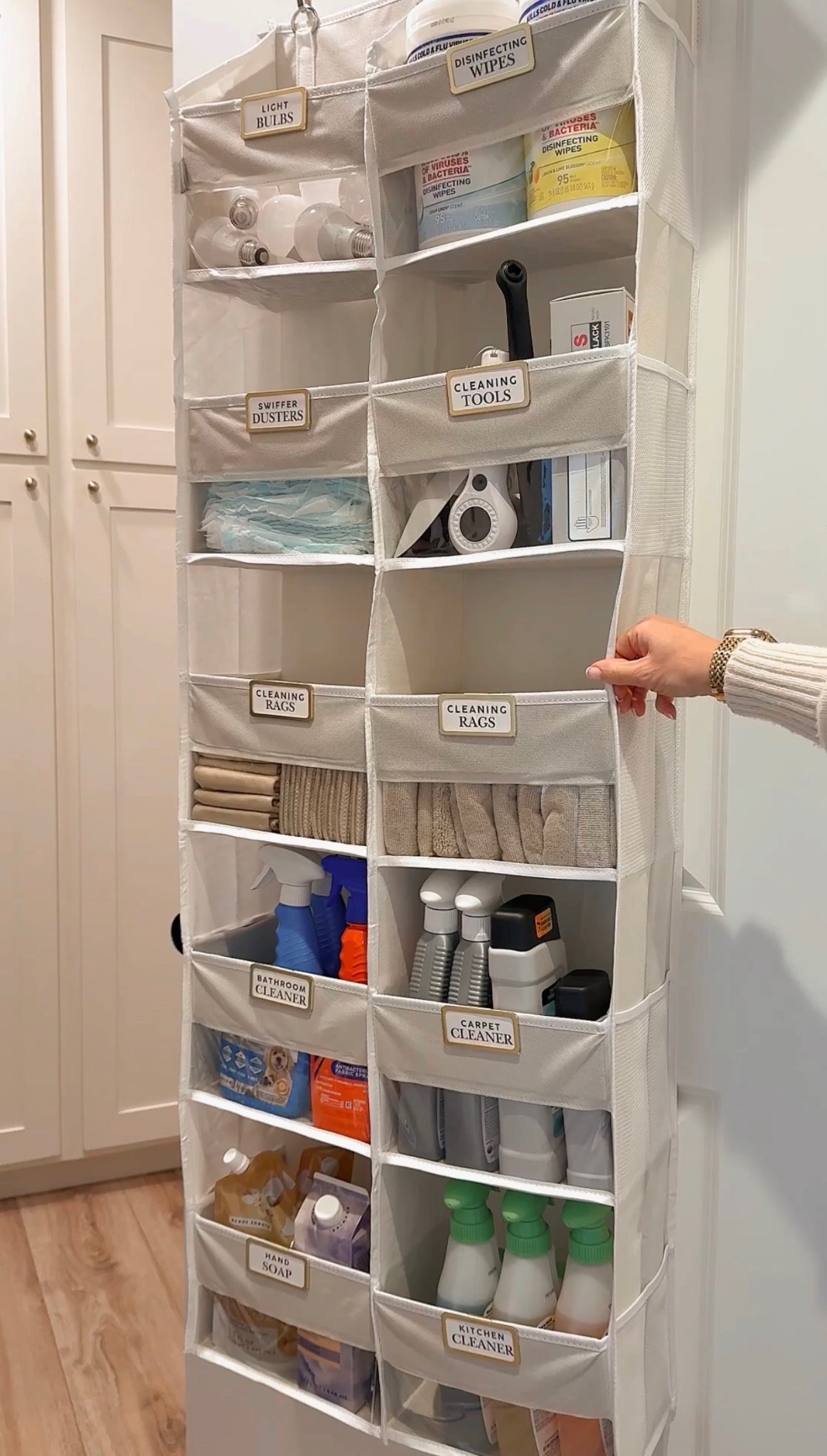 This cleaning cabinet setup makes weekly resets so much easier. Everything has a designated spot, labeled and easy to grab, which keeps clutter from piling up. Vertical storage for tools, clear bins for supplies, and slim organizers maximize every inch of space while keeping it visually calm. A functional home organization system that actually stays organized.


cleaning cabinet organization, utility closet organization, cleaning supply storage, organized cleaning closet, home organization ideas, cabinet storage solutions, cleaning tools storage, labeled storage bins, small space organization, decluttering home

#LTKHome #LTKmomlife #LTKSeasonal