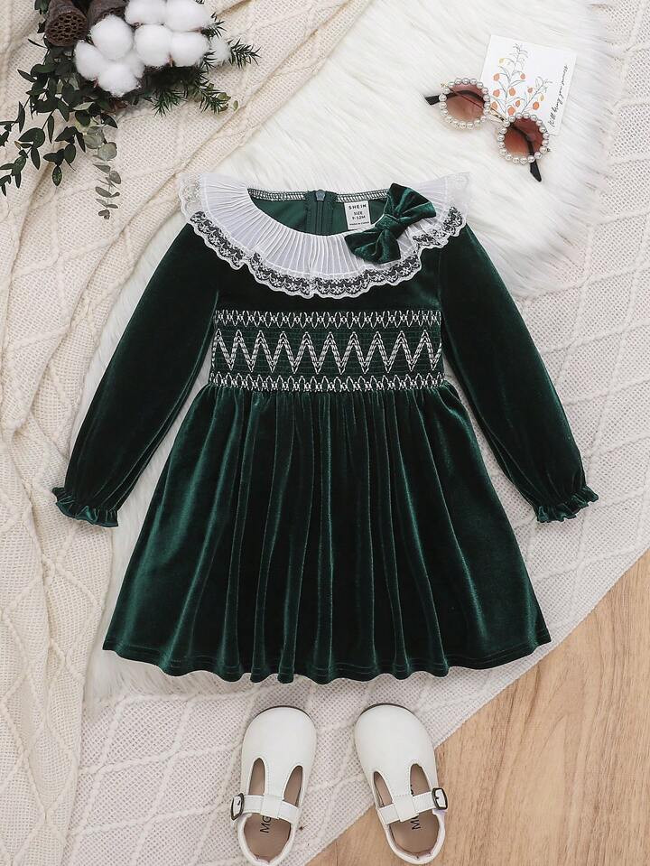 • Chevron • Ruffle • Long Sleeve | SHEIN