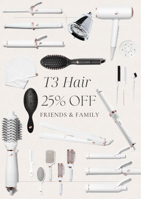 T3 Hair Friends and Family Sale 
-
25% off sitewide! 

Hair Tools and accessories 



#LTKsalealert #LTKbeauty