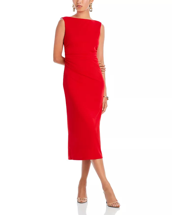 Mollie Ruched Midi Dress | Bloomingdale's (US)